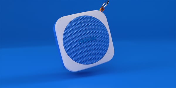 Polaroid PLRMUSICP19082BLU Bærbare højttalere og festhøjttalere Blå, Hvid