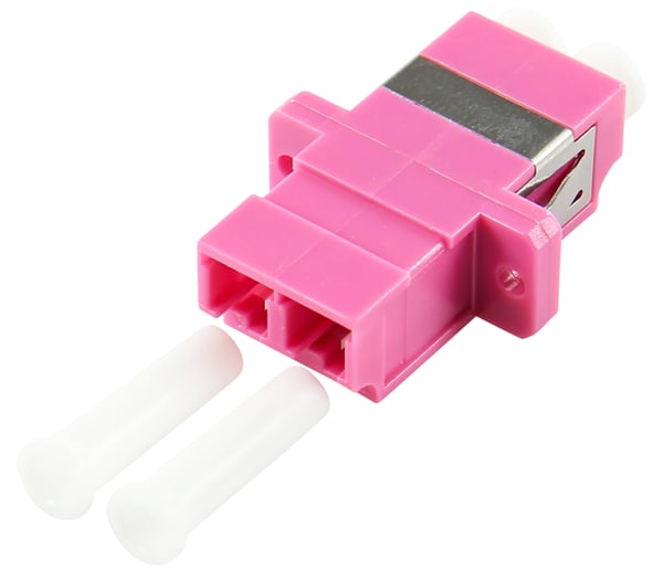 LOGON LFA095 fiber adapter LC/LC Lyserød
