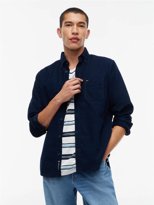 Tommy Hilfiger DM0DM23517C1G Skjorta Button down-krage Bomull