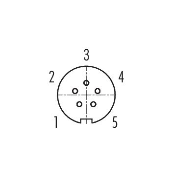 Miniatyrbild 3 av 4: BINDER 99-9214-00-05 kabelkontakter Snap-In