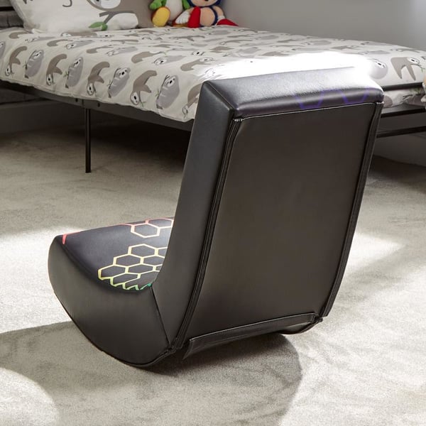Pikkukuva 2 / 6: X Rocker Neo Hex Edition Konsolipelituoli Pehmustettu istuintoppaus Musta