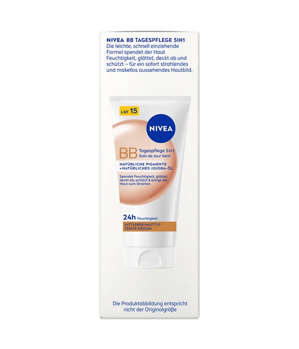 Miniatyrbillede 3 af 6: NIVEA BB Cream 5in1 SPF 15 50 ml All ages BB creme