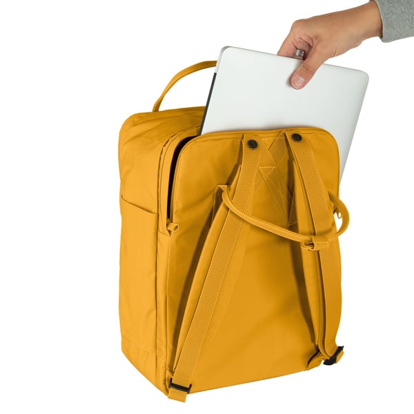 Miniatyrbillede 7 af 9: Fjällräven Kanken Laptop 13" rygsæk Fritidsrygsæk Gul Polyamid, Polypropylen (PP), Vinyl
