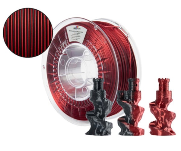 Spectrum Filaments 81404 3D print materiale Polymælkesyre (PLA), Silke Flerfarvet 1 kg