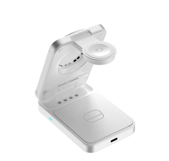 Mobile Origin MO-FCHS-PW35-SLV mobiililaitteen laturi Älypuhelin, Älykello, Kuulokkeet, Kuulokkeet Hopea USB Langaton lataaminen Sisätila