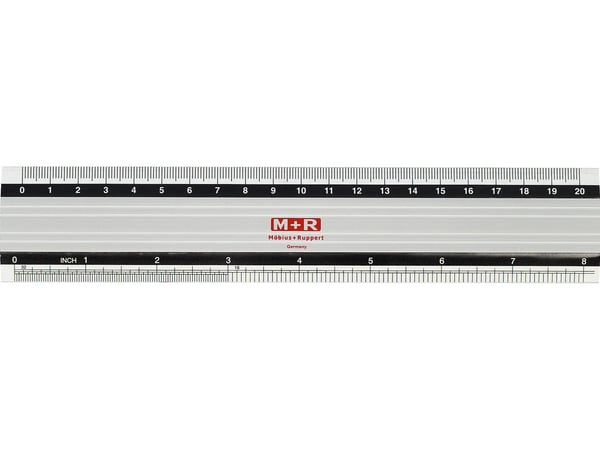 M+R 1820 Bordlineal 200 mm Aluminium 1 stk