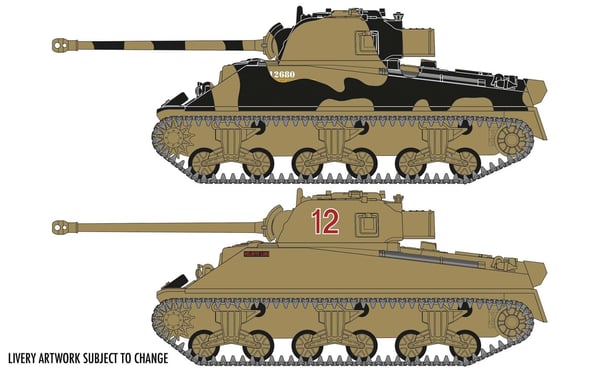 Airfix Sherman Firefly Tank model Kokoamispakkaus 1:72
