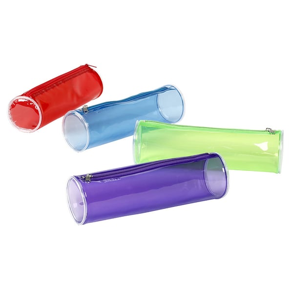 Viquel 630083-30 pennfodral Mjukt pennfack Polyvinylklorid (PVC) Blandade färger, Blå, Grön, Lila, Röd
