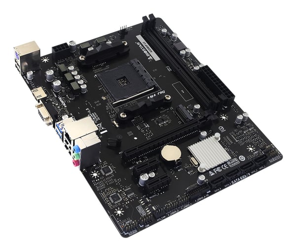 Miniatyrbillede 2 af 4: Biostar A520MHP 2.0 bundkort AMD A520 Stik AM4 micro ATX