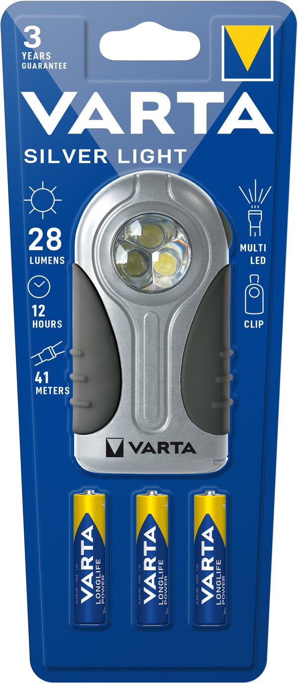 Varta 16647 Svart, Silver Ficklampa LED