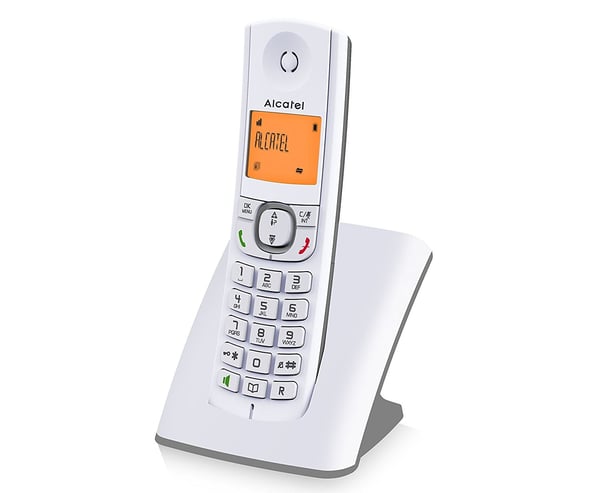 Alcatel F530 DECT-telefon Namn och uppringnings-ID Grå, Vit