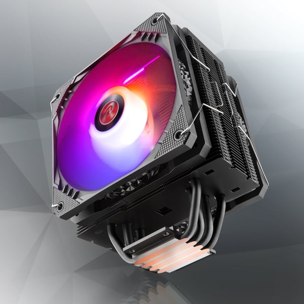 Miniatyrbild 5 av 12: RAIJINTEK ELEOS 12 DUO RBW Processor Vätskekylningskit 12 cm Svart 2 styck