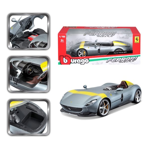 BBURAGO Ferrari Monza SP1 1:18 Modellsuperbil Förmonterad