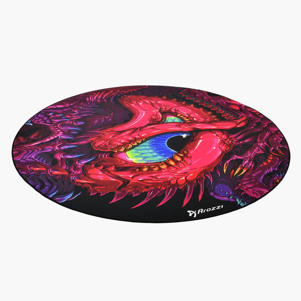 Arozzi Zona Round Floor Pad Multifärg Mikrofiber, Gummi