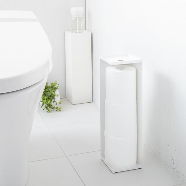 Miniatyrbillede 3 af 5: Yamazaki YA07850 Toiletpapir holder Gulvstående Hvid