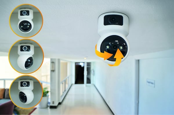 Technaxx TX-327 overvågningskamera Kuppel IP-sikkerhedskamera Indendørs 1920 x 2160 pixel Loft/væg/skrivebord