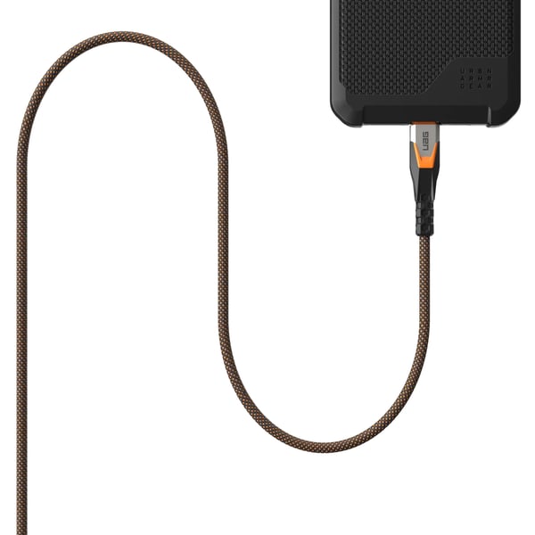 Miniatyrbillede 12 af 13: Urban Armor Gear 9B4415114097 USB-kabel USB 3.2 Gen 2x2 0,75 m USB C 0,48 Gbit/sek. Sort, Orange