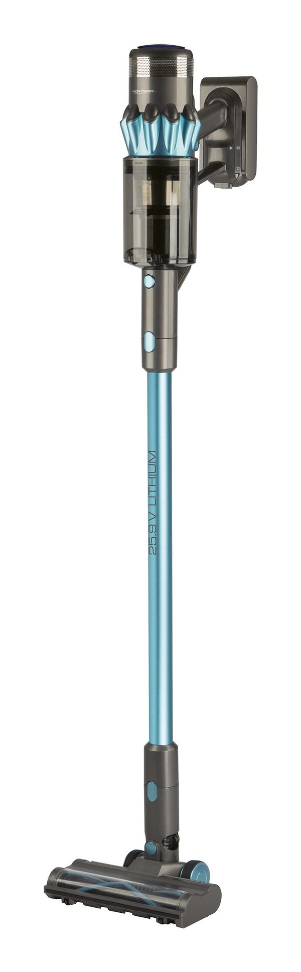 Miniatyrbillede 1 af 7: ProfiCare PC-BS 3138 A Stående vakuum Batteri Dry HEPA Poseløs 500 W Grå, Turkis 2,5 At