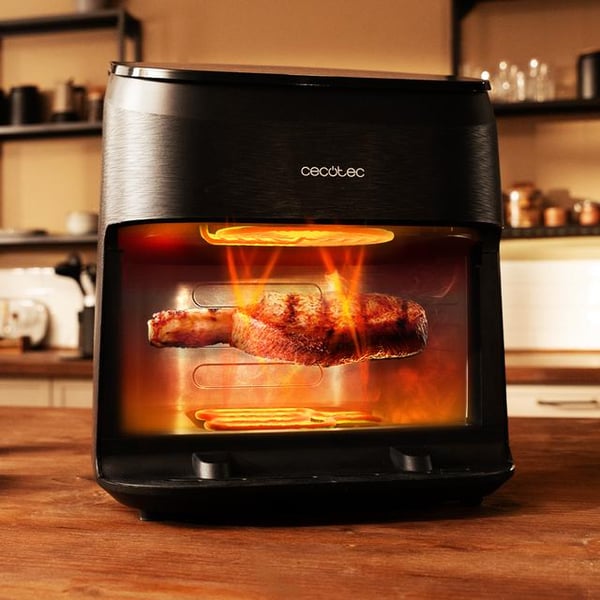 Cecotec Cecofry&Grill Smokin' 6500 Enkelt 6,5 L Enkeltstående 2200 W Varmluftsteger Sort, Brun