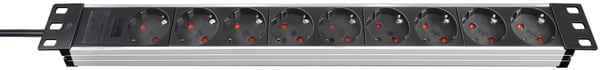 Brennenstuhl 1390007009 jatkojohto 2 m 9 AC-pistorasia(a) Alumiini, Musta Brennenstuhl 1390007009 jatkojohto 2 m 9 AC-pistorasia(a) Alumiini, Musta