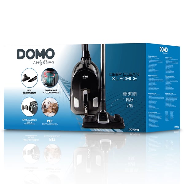 Domo DO7295S dammsugare 2,5 l Cylinderdammsugare 850 W Utan påse
