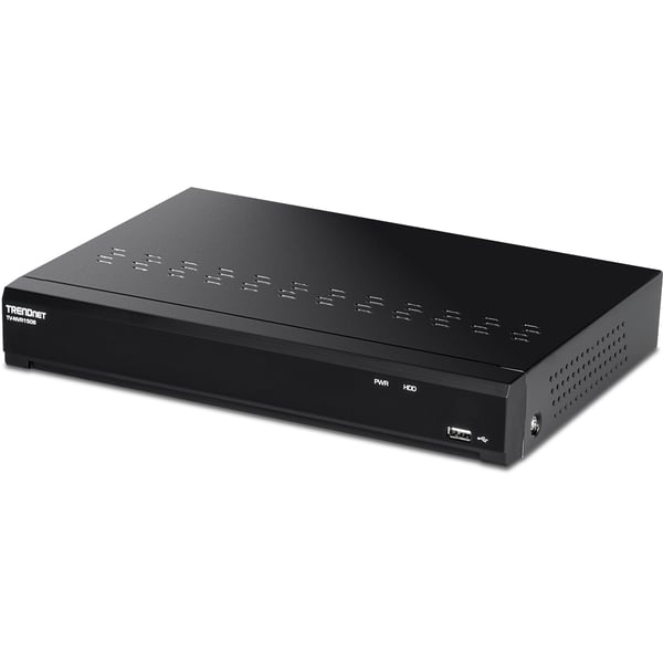 Miniatyrbild 4 av 5: Trendnet TV-NVR1508 nätverksvideobandspelare (NVR) Svart