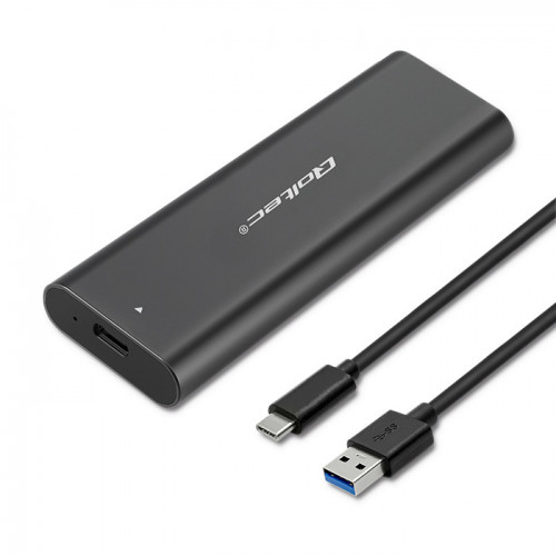 Qoltec 50312 drevkabinet SSD kabinet Sort M.2