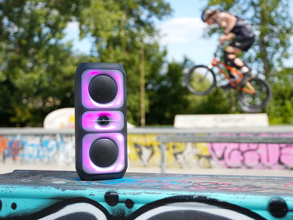 Miniatyrbillede 10 af 13: Tracer Powervox P2 TWS BT Bærbar stereohøjttaler Sort 40 W