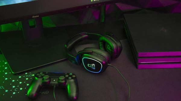 Pikkukuva 6 / 6: The G-Lab Korp Promenthium Kuulokkeet Langallinen & langaton Pääpanta Pelaaminen Bluetooth Musta