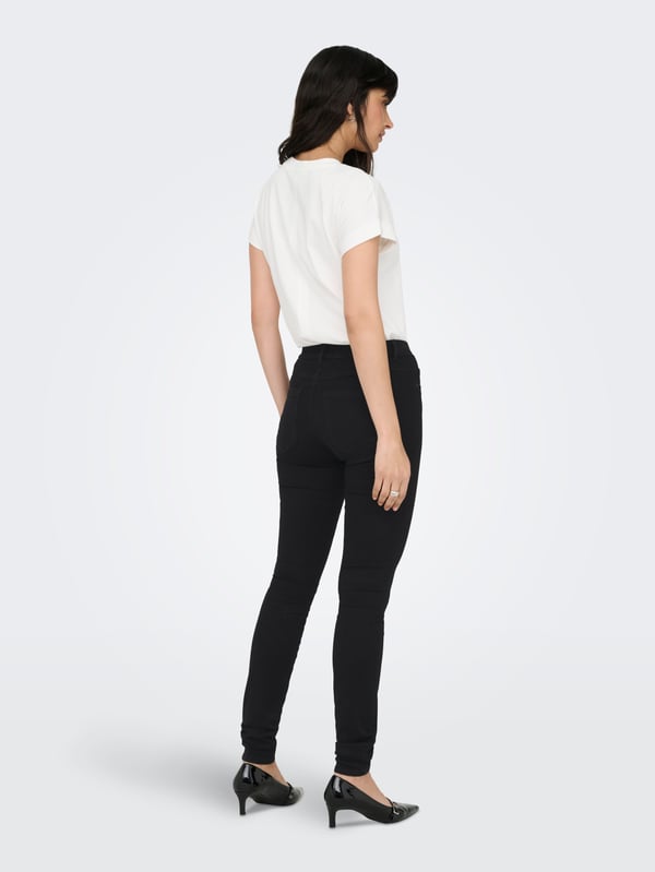 Pikkukuva 3 / 7: ONLY ONLROYAL Mid waist Skinny Fit Jeans Musta