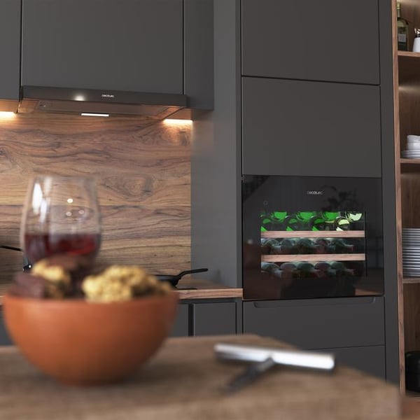 Miniatyrbild 3 av 9: Cecotec Bolero GrandSommelier BI 28000 Vinkylare med kompressor Inbyggd Svart 28 flaska/flaskor