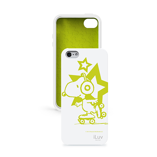 iLuv Snoopy Glow mobiltelefon etui Cover Hvid