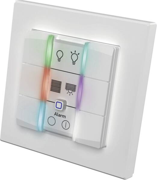 Homematic IP Wandtaster - 6-fach lyskontakt Plast Hvid