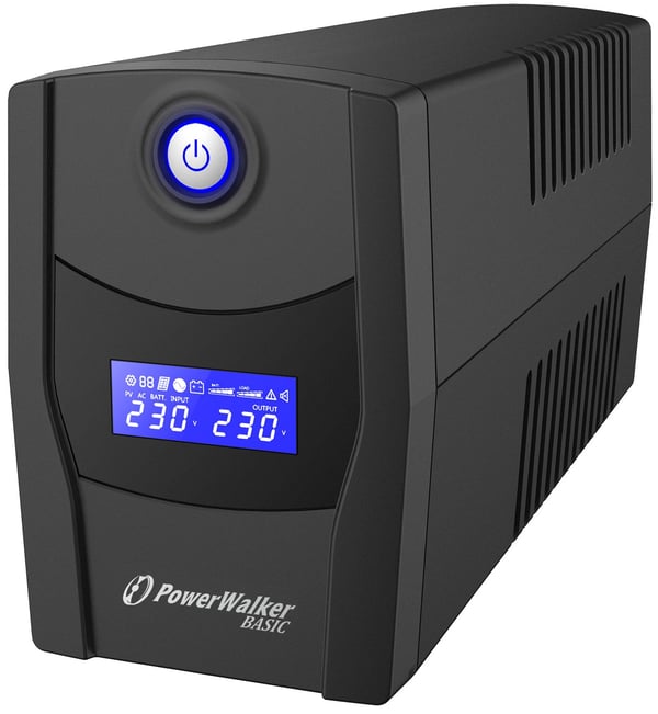 PowerWalker VI 1000 STL UPS-enhed Interaktivt indgangsstik 1 kVA 600 W 2 AC stikkontakt(er)
