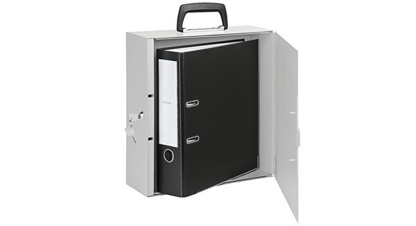 Miniatyrbild 3 av 3: Wedo 102 1637 lådor med lås Vit Metall 1 styck