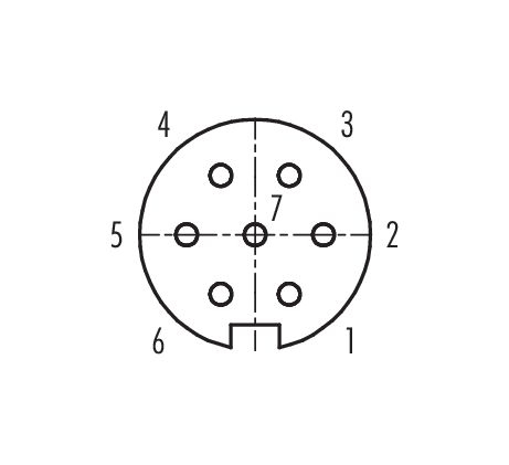 Miniatyrbillede 2 af 6: BINDER 99-0624-00-07 kabelsamler M18