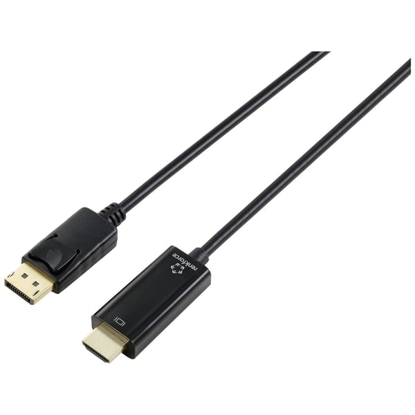 Miniatyrbild 2 av 6: Renkforce RF-5179186 videokabeladapter 1 m DisplayPort HDMI Svart