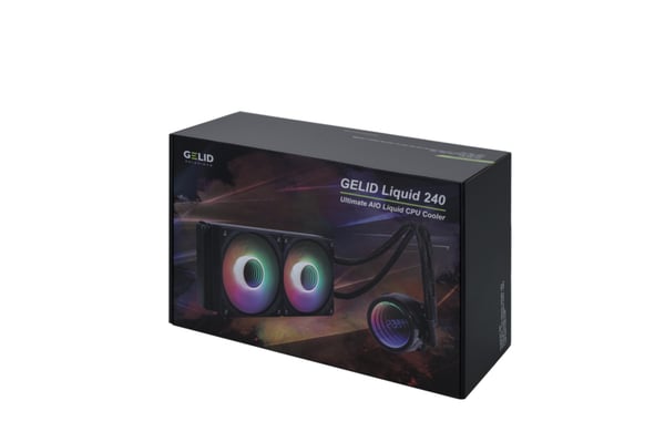 Gelid Solutions Gelid Liquid 240 Processor Alt-i-en væskekøler 12 cm Sort 1 stk