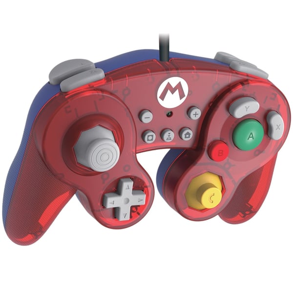 Hori Battle Pad (Mario) Blå, Rød, Gennemsigtig USB Gamepad Nintendo Switch