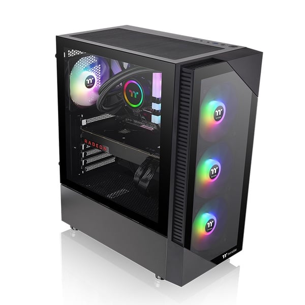 Miniatyrbild 6 av 6: Thermaltake View 200 TG ARGB Midi Tower Svart