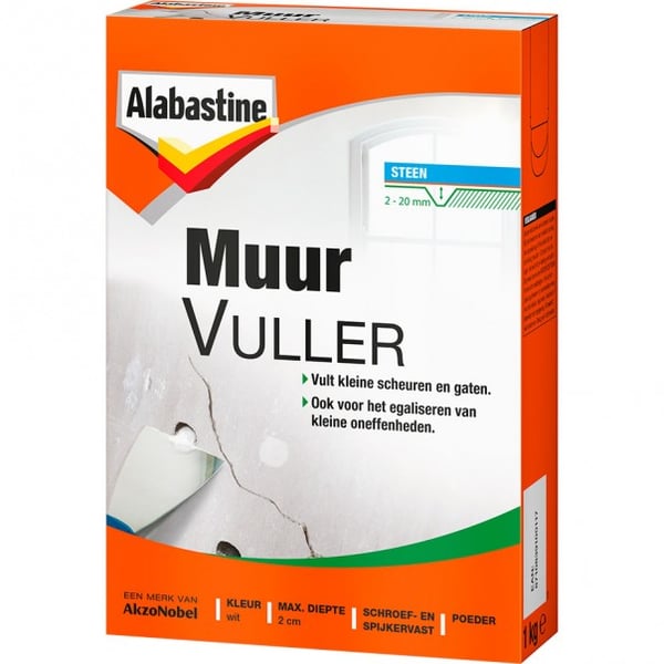 Alabastine Muurvuller Wit 1 kg