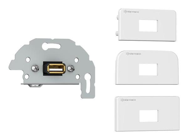 Kindermann 7456000522 stikkontakt USB Hvid