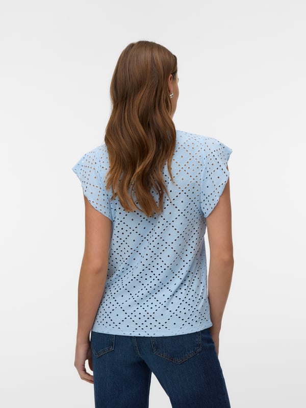 Vero Moda VMTASSA T-Shirt,10286067,S Rund krave Ærmeløs Polyester, Elastin
