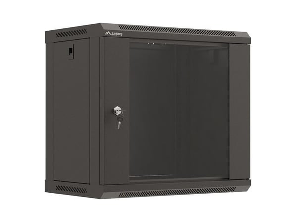 Miniatyrbild 1 av 14: Lanberg WF03-5309-10B rack 9U Väggmonterad rack Svart