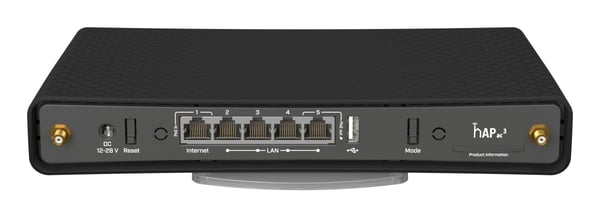 Mikrotik hAP ac³ trådløs router Gigabit Ethernet Dual-band (2,4 GHz / 5 GHz) Sort