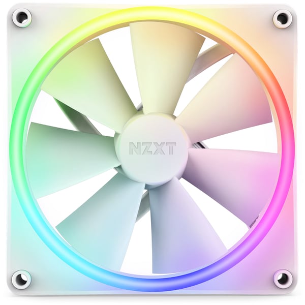 Miniatyrbillede 3 af 6: NZXT F140 RGB DUO Ventilator 14 cm Hvid 1 stk