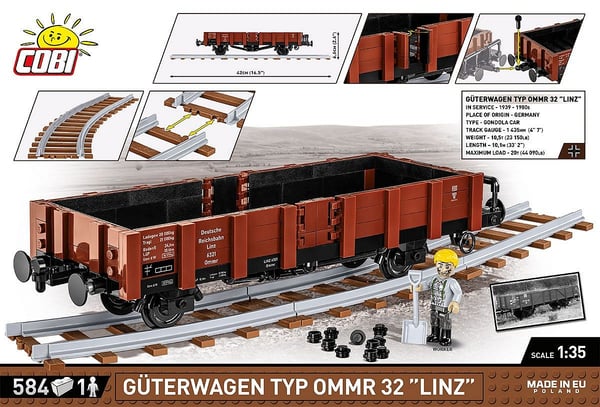COBI Güterwagen type Ommr 32 LINZ