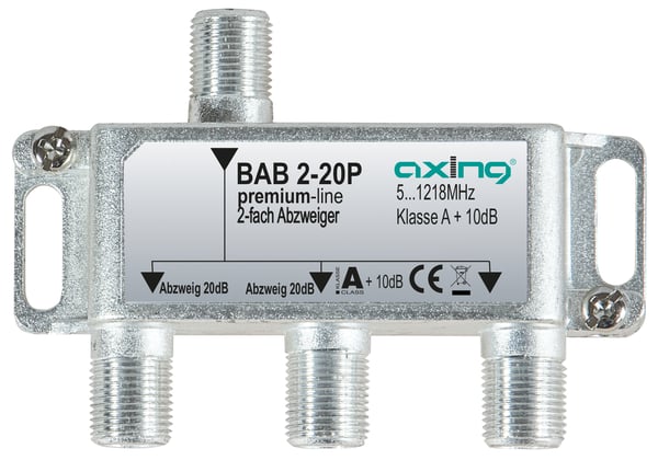 Axing BAB 2-20P Kabelfordeler Grå