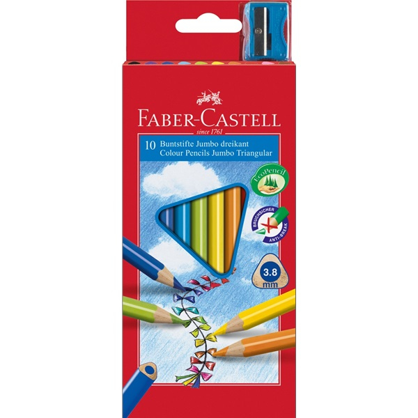 Faber-Castell Jumbo Flere 10 stk Faber-Castell Jumbo Flere 10 stk