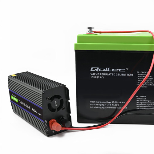 Qoltec Monolith eladaptrar Auto/Inomhus 600 W Svart
